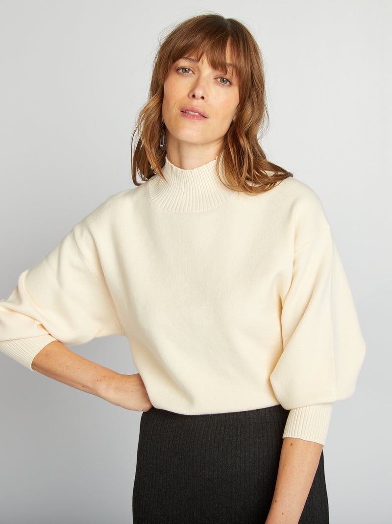 Pull crop top large Beige - Kiabi