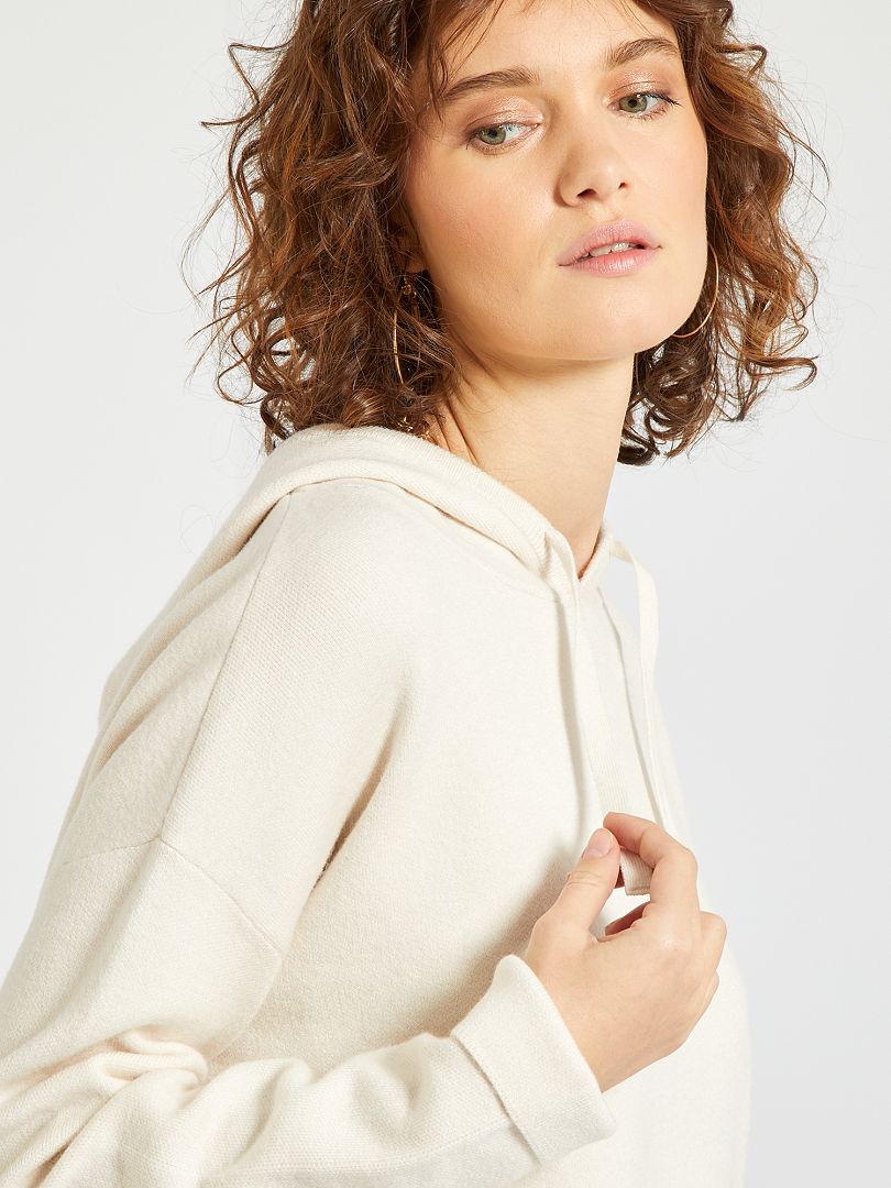Veste de sport à capuche - beige - - 10.00