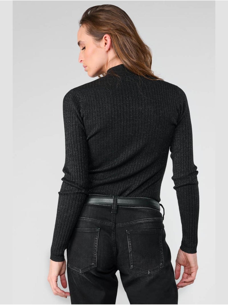 Pull cruza 'le temps des cerises' Noir - Kiabi