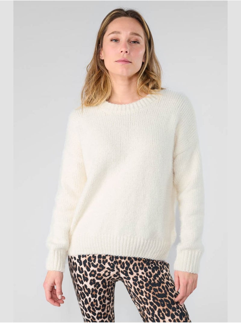 Pull DAISY 'Le Temps Des Cerises' Blanc - Kiabi