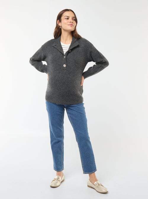 Pull d'allaitement à ouverture boutonnée - Kiabi
