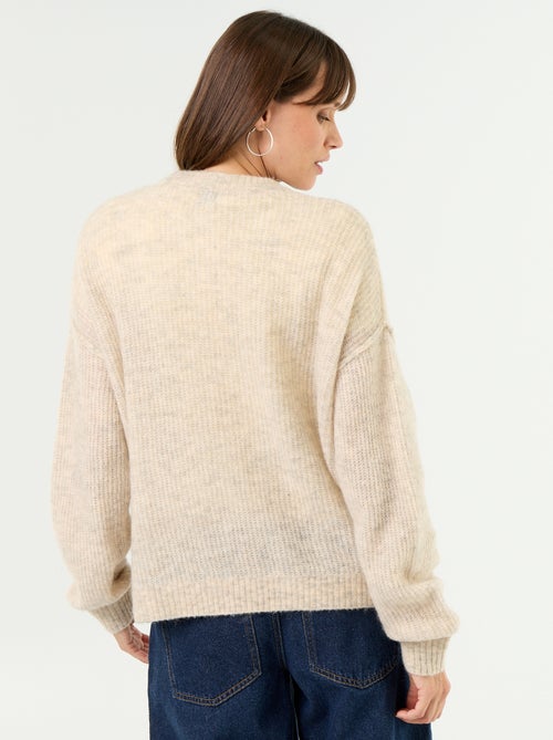 Pull d'allaitement en laine mélangée - Kiabi