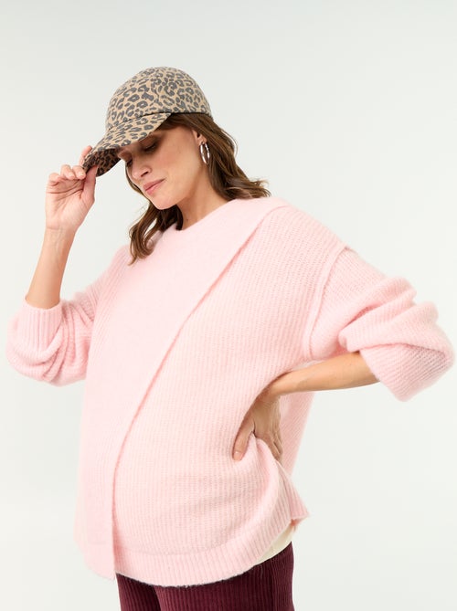 Pull d'allaitement en laine mélangée - Kiabi