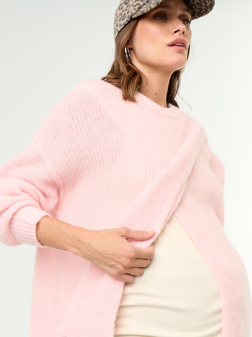 Pull d'allaitement en laine mélangée - Kiabi
