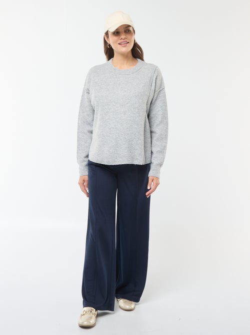 Pull d'allaitement en maille douce - Kiabi