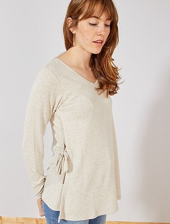 Pull d'allaitement en maille fine et douce - Kiabi