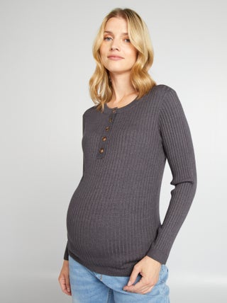 Pull d'allaitement maille fine