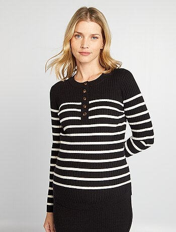 Pull d'allaitement maille fine