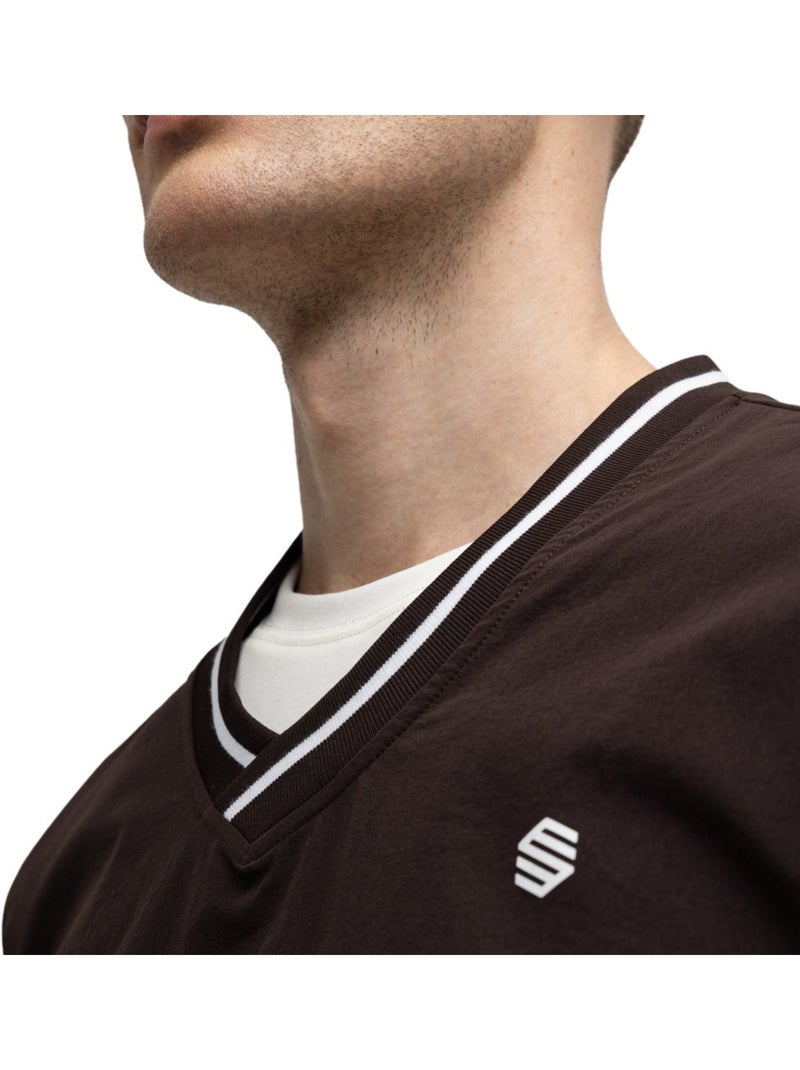 Pull de golf coupe-vent homme golf homme stinger dark Marron - Kiabi