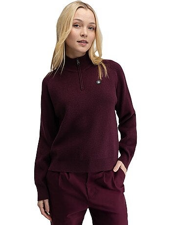 Pull de golf demi-zip femme golf femme fade-w cherry