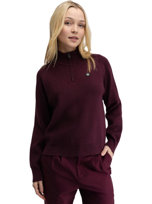 Pull de golf demi-zip femme golf femme fade-w cherry - Kiabi