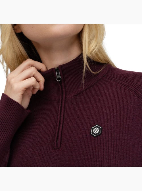 Pull de golf demi-zip femme golf femme fade-w cherry - Kiabi