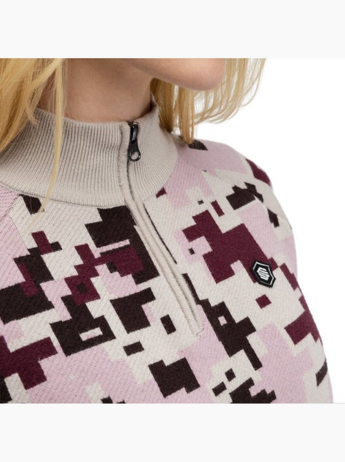 Pull de golf demi-zip femme golf femme fade-w - Kiabi Pull de golf demi-zip femme golf femme fade-w - Kiabi