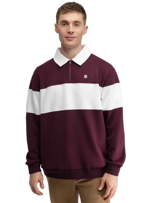 Pull de golf demi-zip homme golf homme eagle cherry - Kiabi Pull de golf demi-zip homme golf homme eagle cherry - Kiabi