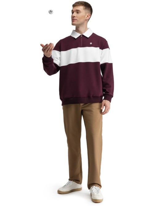 Pull de golf demi-zip homme golf homme eagle cherry - Kiabi Pull de golf demi-zip homme golf homme eagle cherry - Kiabi