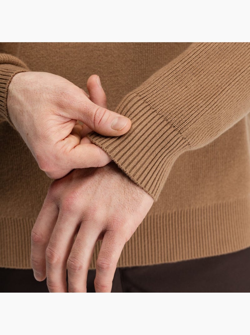 Pull de golf demi-zip homme golf homme fade Marron - Kiabi