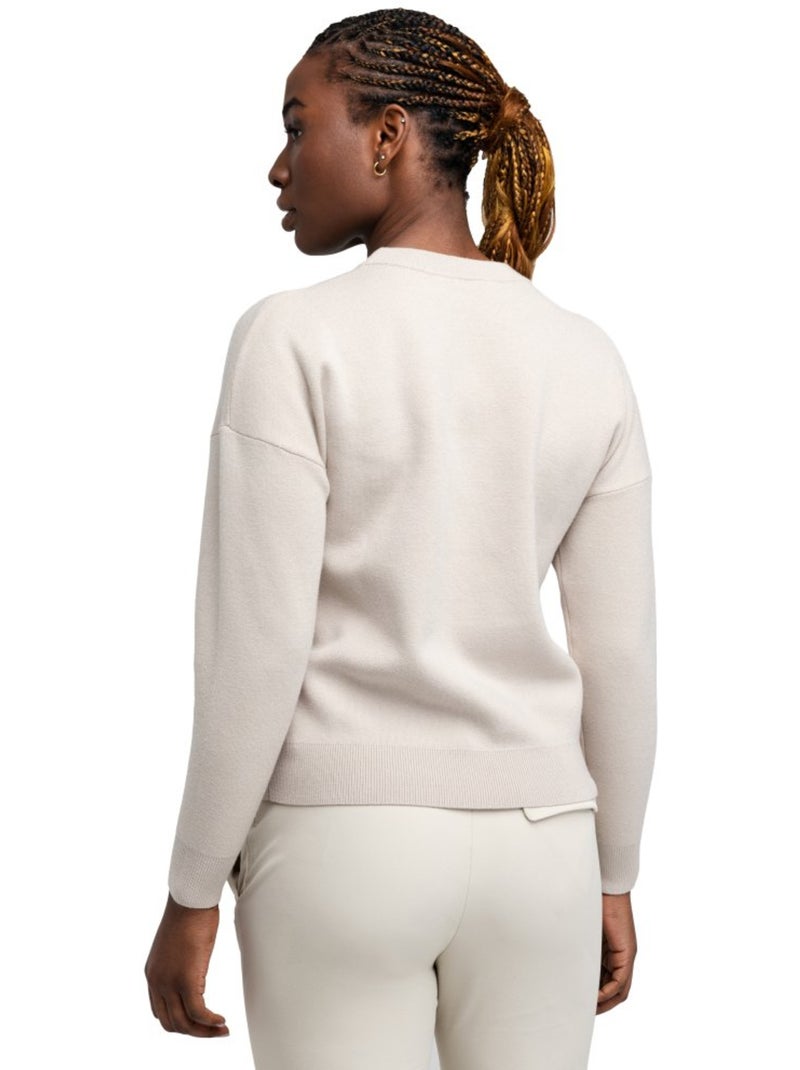 Pull de golf femme golf femme birdie sand Beige - Kiabi