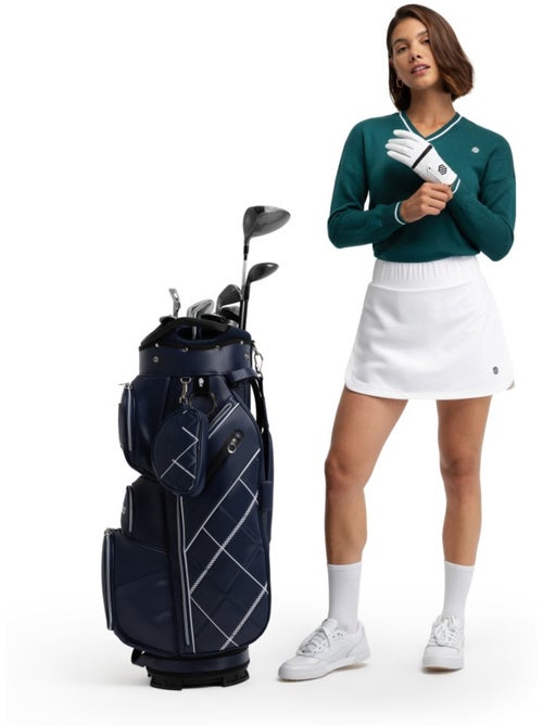 Pull de golf maille col en v femme golf femme gimme teal - Kiabi Pull de golf maille col en v femme golf femme gimme teal - Kiabi