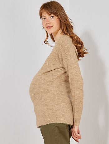 Pull de grossesse avec dentelle - Kiabi