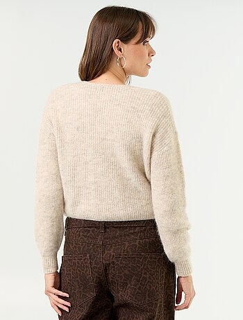Pull de maternité cropped twisté
