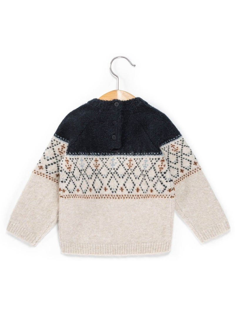 Pull de Noël - Terre de Marins Beige - Kiabi