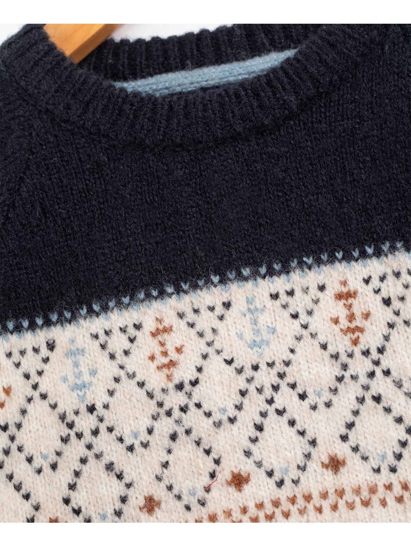 Pull de Noël - Terre de Marins Beige - Kiabi