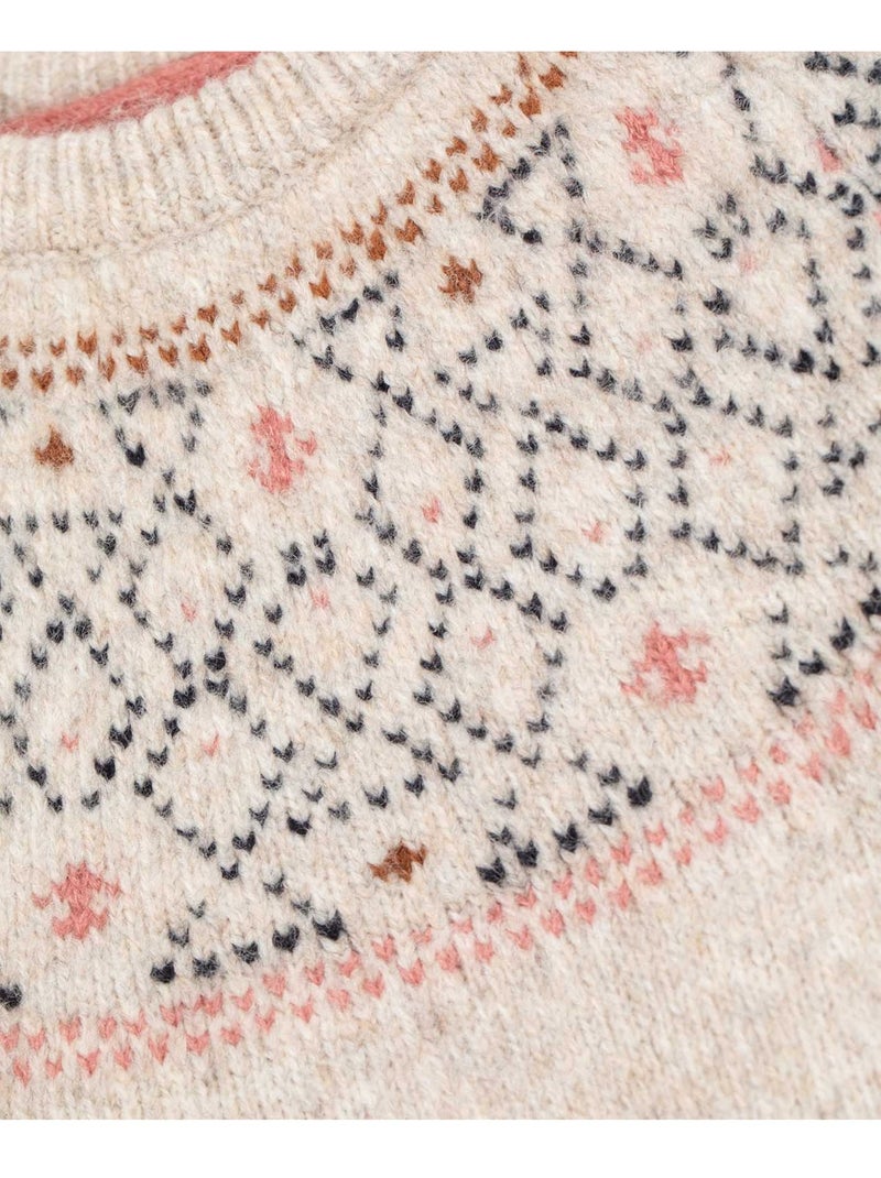 Pull de Noël - Terre de Marins Beige - Kiabi