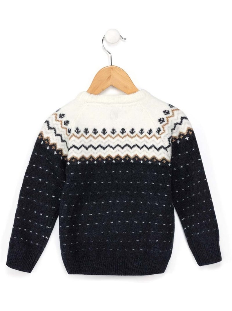 Pull de Noël - Terre de Marins Bleu - Kiabi