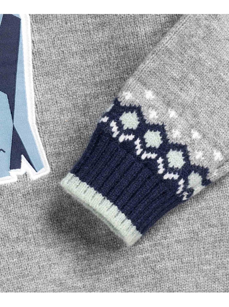 Pull de Noël - Terre de Marins Gris - Kiabi