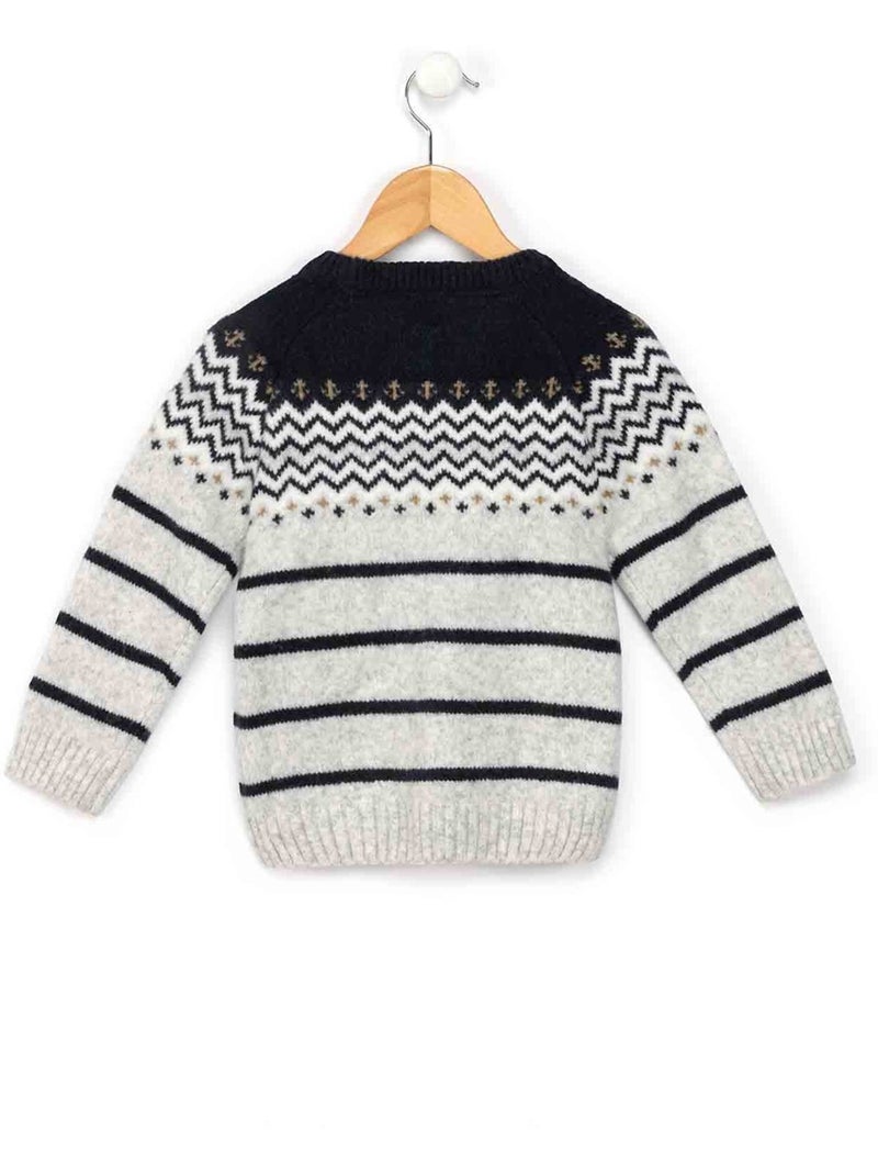 Pull de Noël - Terre de Marins Gris - Kiabi