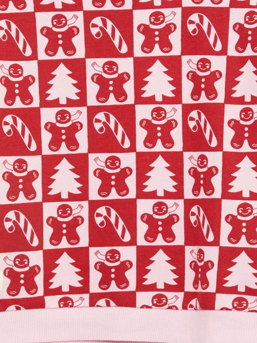 Pull de Noël à motif all-over en coton - Kiabi