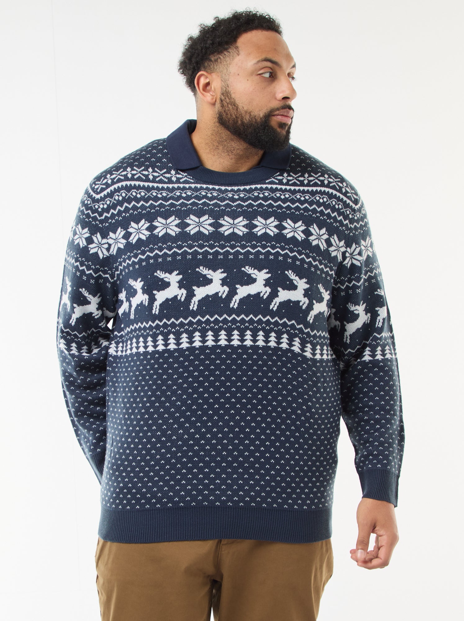 Pull De Noël Lumineux Pour Homme - T-shirt à Manches Longues En Coton - Design 3D Humoristique - Grande Taille - Cadeau De Noël - 7