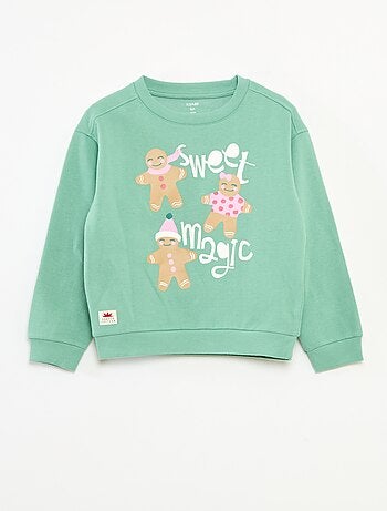 Pull de Noël à motif imprimé en coton