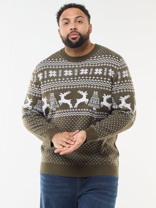 Pull de Noël à motif - Kiabi