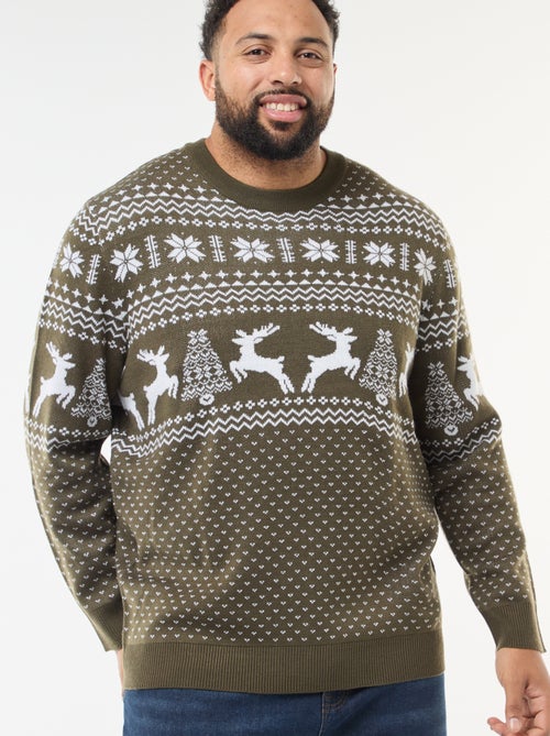 Pull de Noël à motif - Kiabi