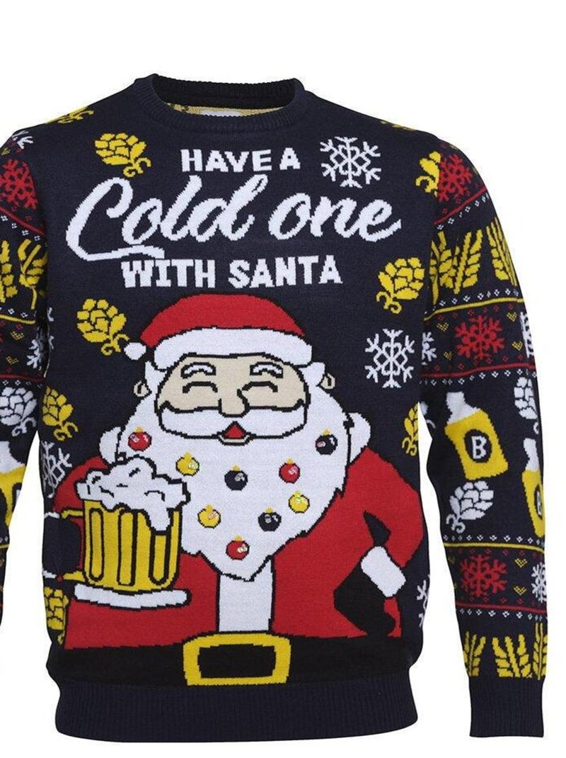 Pull de Noël "Beer" - Avec LEDS lumineuses Jaune - Kiabi