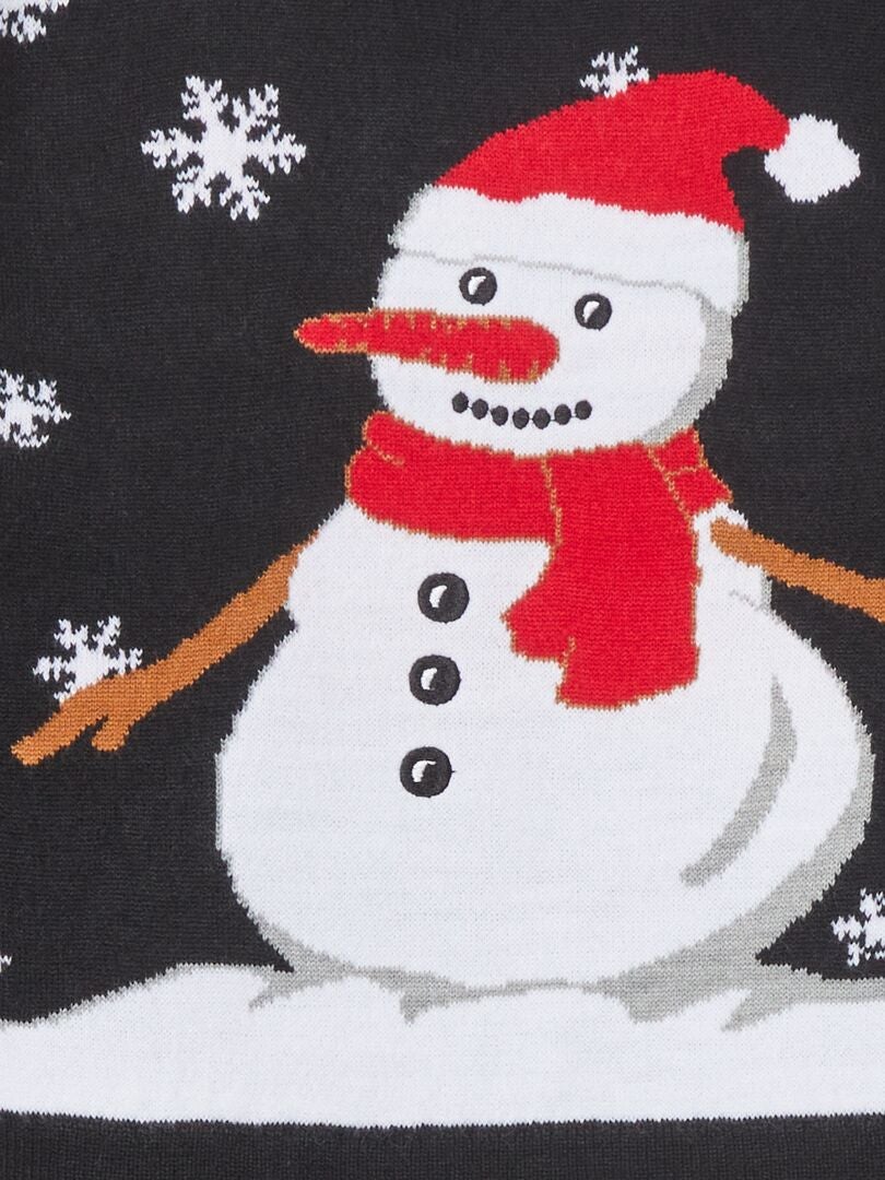 Pull Noël Femme Marvmys Bonhomme De Neige Élan - Chandail Tricot Chaud Manches Longues