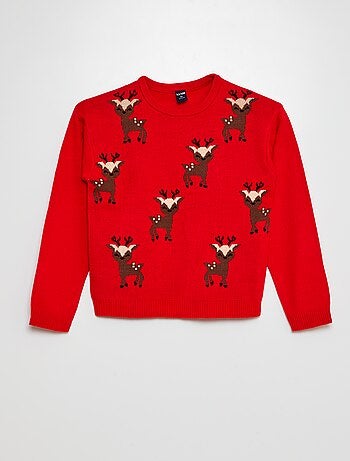 Pull de Noël Cerfs