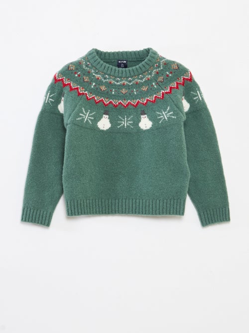 Pull de Noël doux animé fantaisie - Kiabi