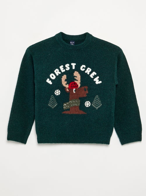 Pull de Noël en grosse jauge - Kiabi Pull de Noël en grosse jauge - Kiabi