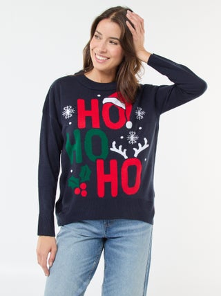 Pull de Noël en jacquard