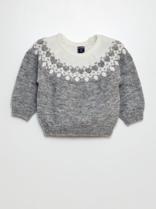 Pull de Noël en jacquard - Kiabi