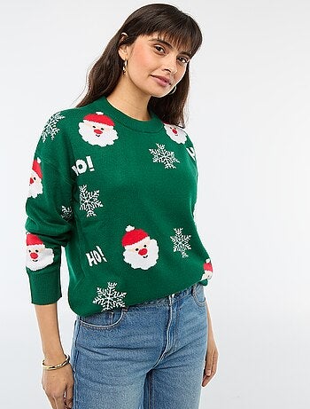 Pull de Noël en jacquard