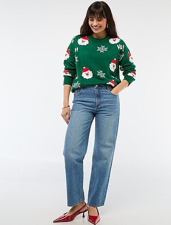 Pull de Noël en jacquard