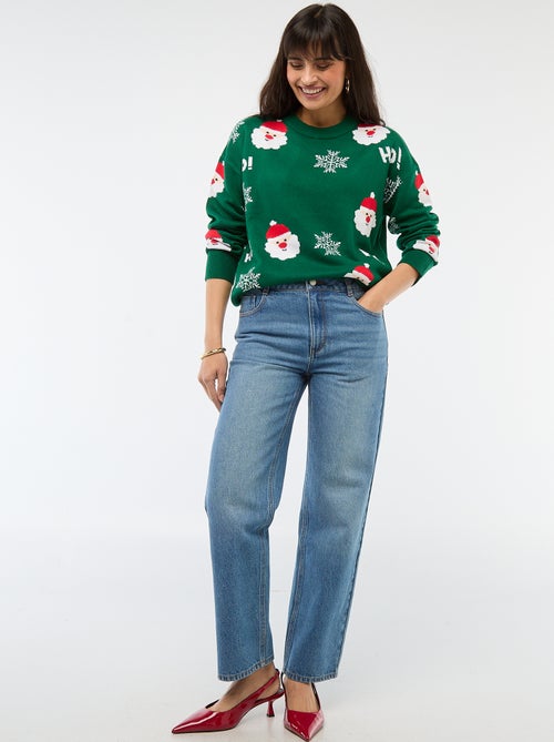Pull de Noël en jacquard - Kiabi