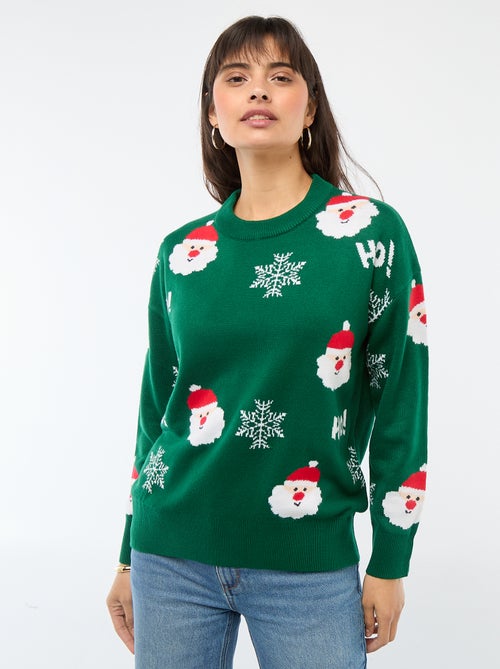 Pull de Noël en jacquard - Kiabi
