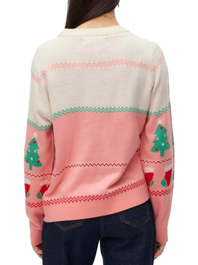Pull de Noël Femme Vero Moda Rose - Kiabi