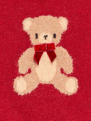 Pull de Noël fine jauge 'ourson'