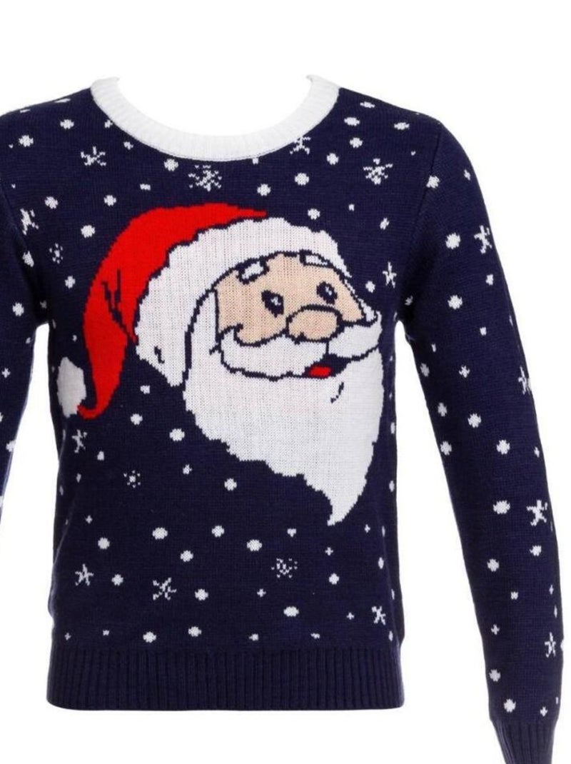 Pull de Noël Funny homme Bleu - Kiabi