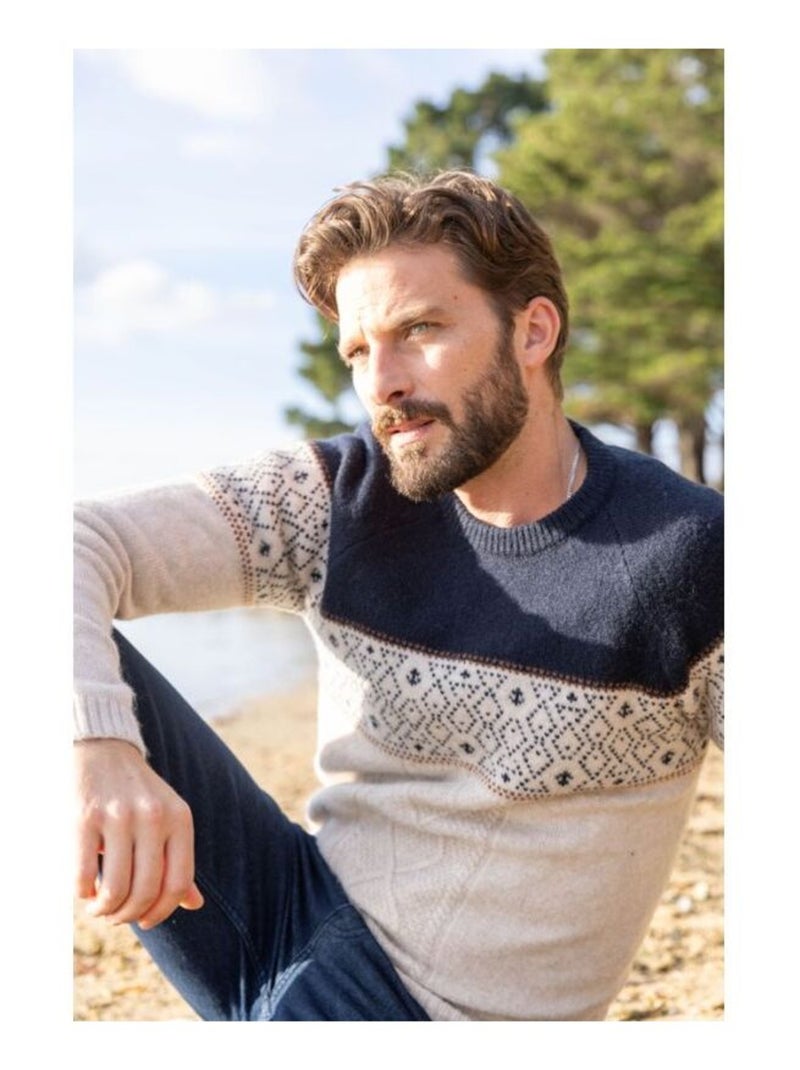 Pull de Noël Homme Beige - Kiabi